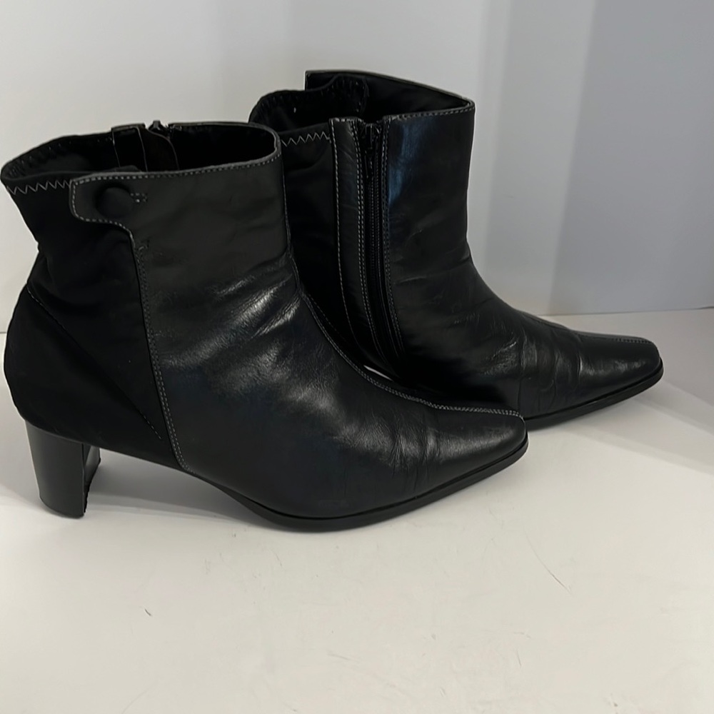 CLOUDWALKERS DYNAMIC BLACK LEATHER BOOTS SZ 11W